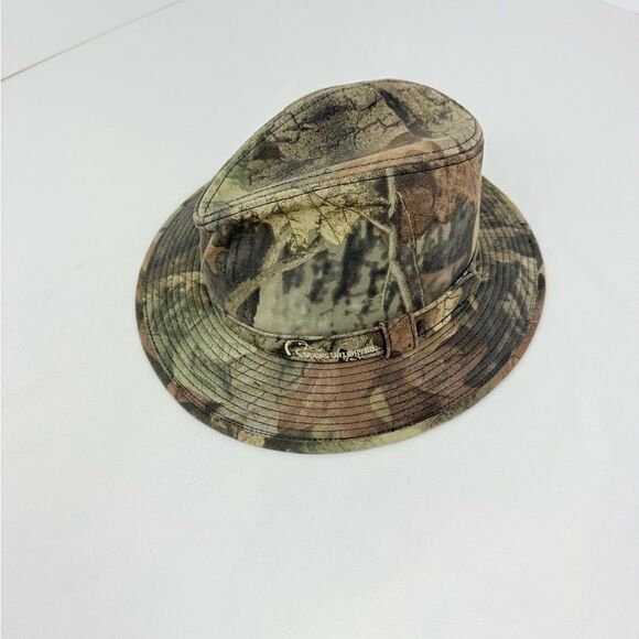 Ducks Unlimited Forest Camo Fedora Hat - Picture 1 of 14